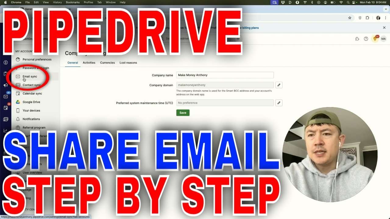 How To Share Email Account In Pipedrive CRM🔴 - YouTube