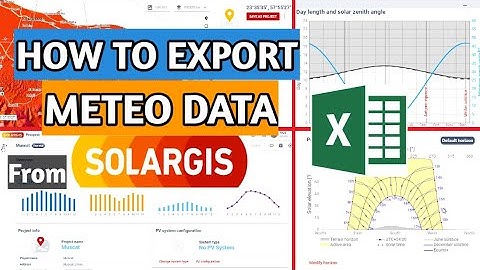 PVSYST 7.0 | HOW TO EXPORT METEO DATA FROM SOLARGIS