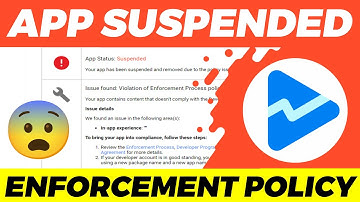 APP SUSPEND😭 ENFORCEMENT PROCESS POLICY GOOGLE PLAY CONSOLE