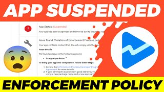APP SUSPEND😭 ENFORCEMENT PROCESS POLICY GOOGLE PLAY CONSOLE