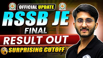 RSSB JEn Result 2025 Out | RSSB JE Cut Off 2025 | Engineers Wallah
