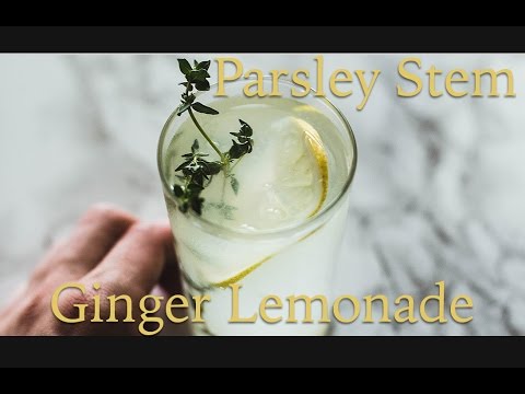 Parsley Stem Ginger Lemonade