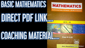 #fiitjeemodulespdf---BASIC JEE MATHEMATICS|FIITJEE COACHING MATERIAL,#howisfiitjee