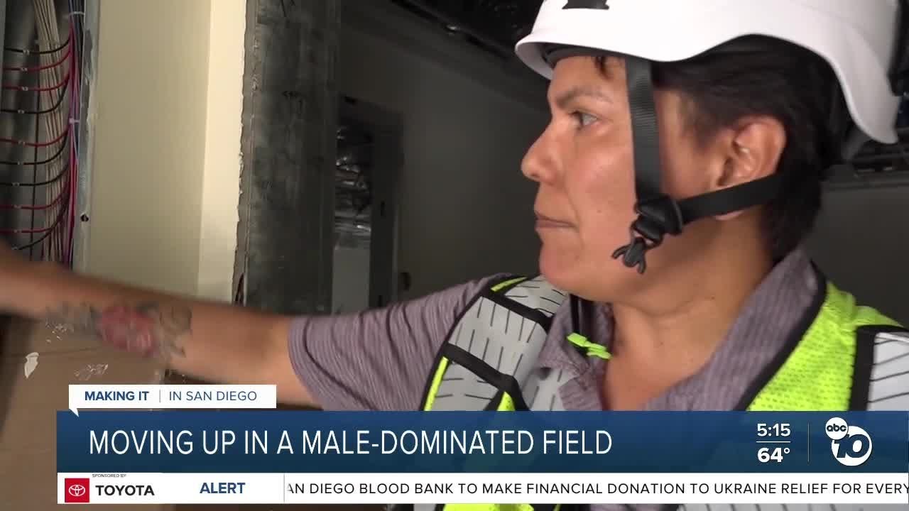 Moving up in a male-dominated field