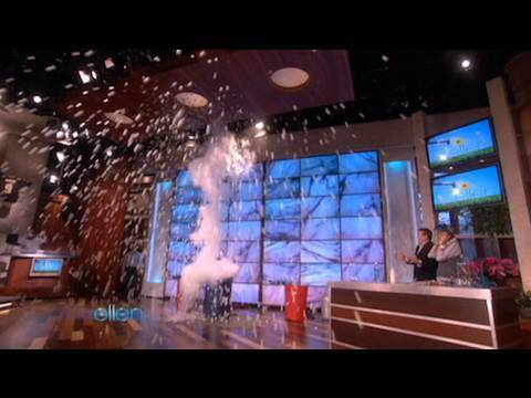 Liquid Nitrogen Ping Pong Ball Explosion On The Ellen Show Youtube