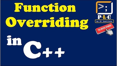 C++ part-29, function overriding in Inheritance in C++ (OOPs) full explanation with live example.