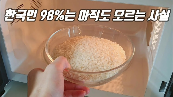 왜 지금까지 이 방법을 몰랐을까요? 쌀을 전자렌지에 넣었더니  햇반보다 맛있어요 👍불 없이 1인용 밥짓기💯