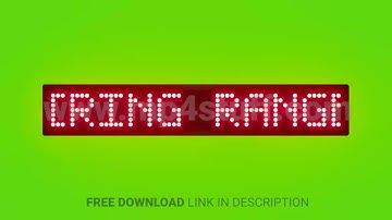 Live Firing Range Keep a Safe Distance Scrolling Red Dot Matrix LED Text Animation on Green Screen S