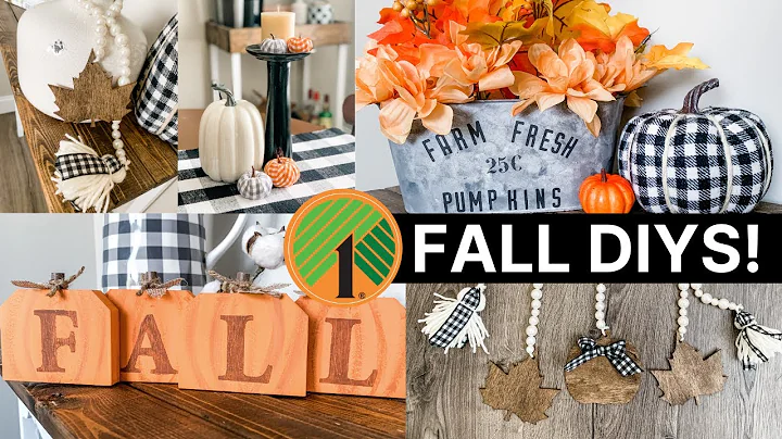 🍁 NEW! Fall Home Decor DIYS | Budget-Friendly Dollar Tree DIYs 🍁