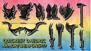 Skyrim How To Get Daedric Armor QUICKEST\/EASIEST?