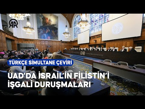 UAD'da, İsrail'in Filistin topraklarını işgal duruşmaları başladı | Türkçe Simultane Çeviri