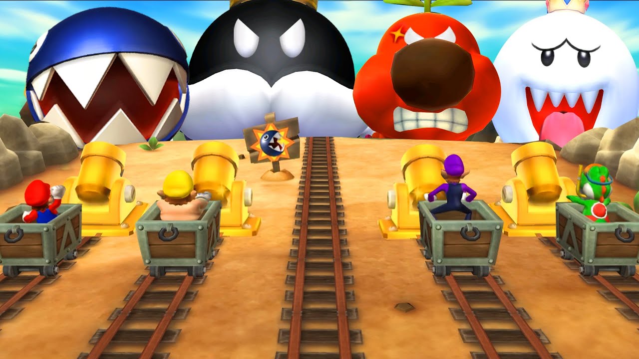 【マリオパーティ9】ボスゲートバトルマリオVsワリオVsワルイージVsヨッシー(CPU最強 たつじん)