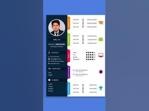 Top 5 Resume Design Using HTML & CSS - YouTube
