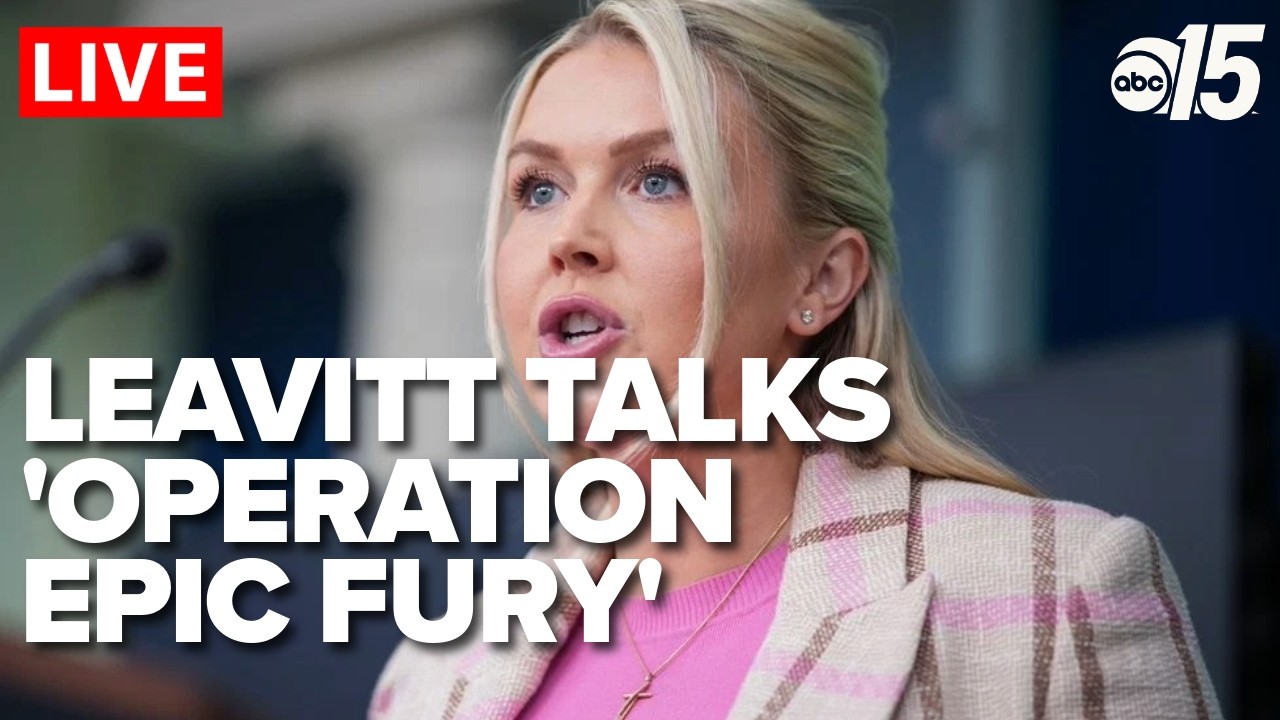 White House Press Secretary Karoline Leavitt briefs the media on Operation Epic Fury