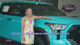 Start Your Summer Adventure at High Country Toyota!