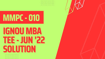MMPC-010 | Managerial Economics | IGNOU MBA | TEE-JUNE 2022 ANSWERS