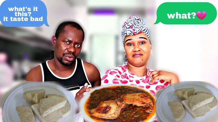 YOU CAN'T COOK MUKPRANK ON WIFE |AFRICAN FOOD MUKBANG| YAM WITH SPINACH STEW