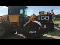 Работа грунтового катка JCB 116D