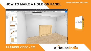 How to make a hole on panel | Training Video 123 | AiHouse India