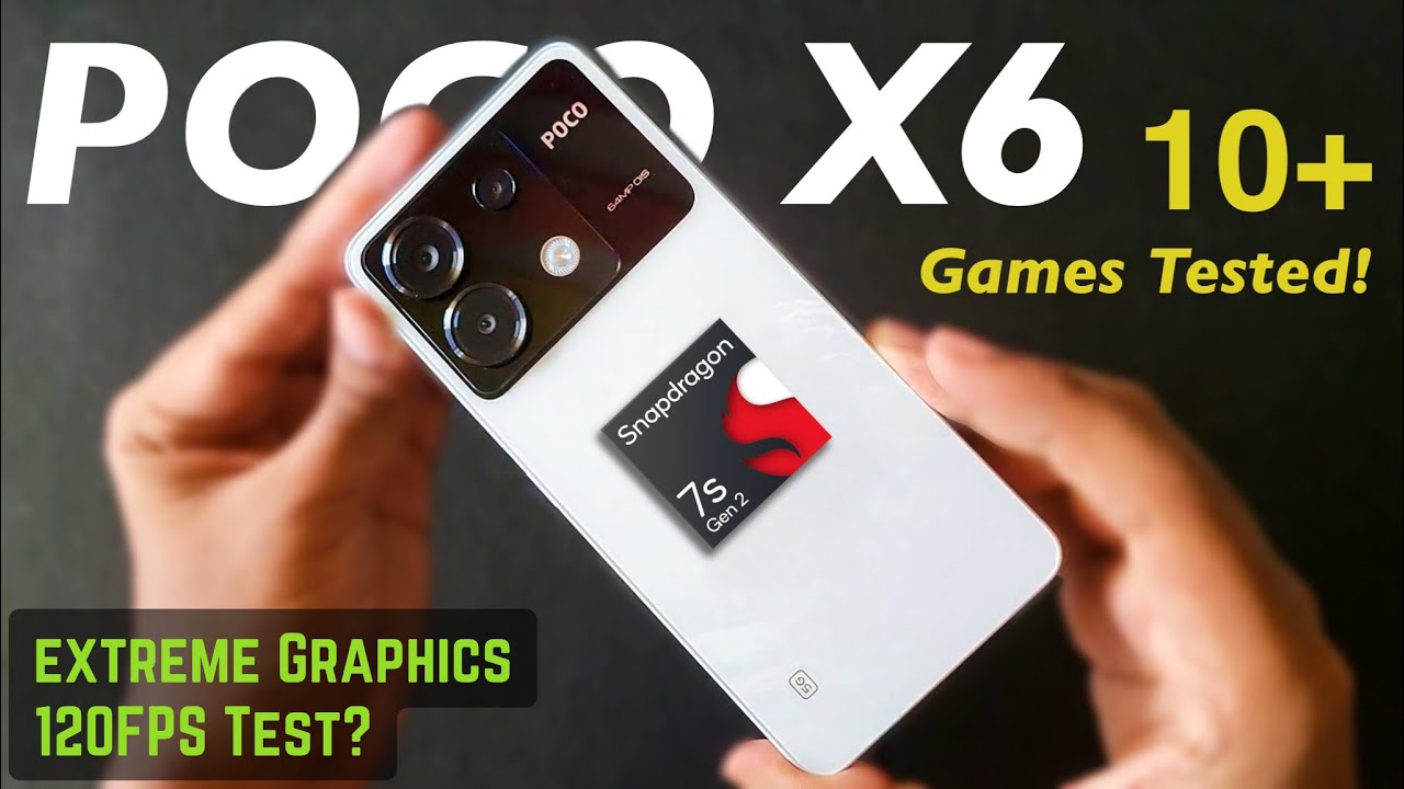 Xiaomi POCO X6 5G in 10 Games Tested - Snapdragon 7s Gen2 - YouTube