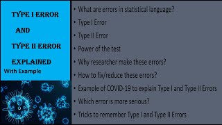 Type 1 Error and Type 2 Error | Type 1 Error vs. Type 2 Error | Statistical Errors | NTA-UGC NET/JRF