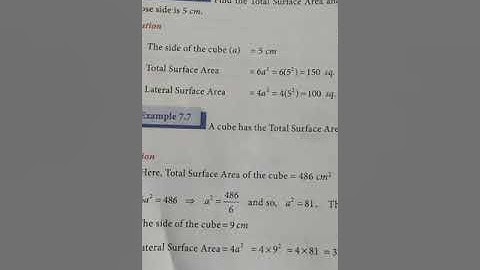 9th maths mensuration example 7.6 and 7.7