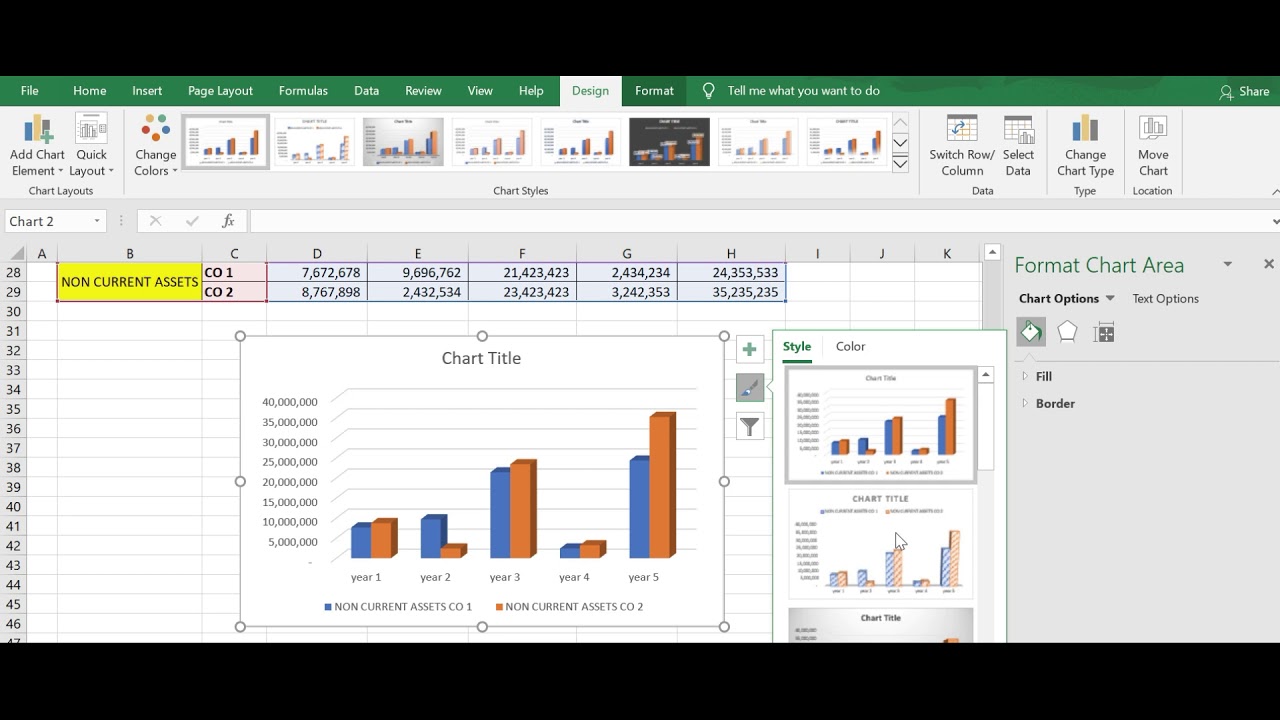 Create Chart using Ms Excel using 3 simple steps!!! - YouTube