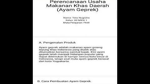 Faktor yang dapat memunculkan ide peluang usaha makanan khas daerah dari bahan nabati kecuali