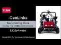 Geolink  transfer data with usb and 5x software on the control console