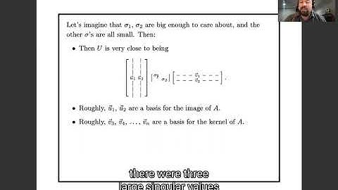 Lecture 10d: How to use singular value decomposition