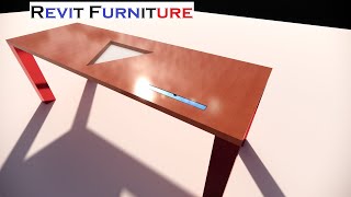 Revit Tutorial = Basic table family in Revit | Parametric furniture
