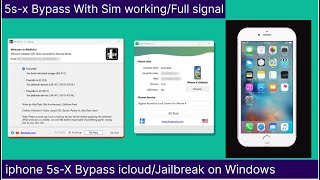 Iphone 6,6s,6s+ icloud Bypass With Sim Working/Full Signal New Tool For Windows screenshot 5