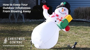How to Keep Inflatables from Blowing Away