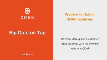 Learn CDAP: Preview for Batch Data Pipelines
