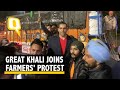 Farmers' Protest | Wrestler The Great Khali Joins Farmers at Delhi