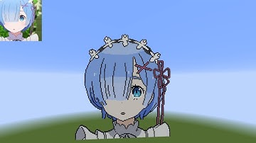 Building Rem in Minecraft (Timelapse)