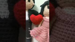 Couple Crochet Dolls #shorts #crochettoys #crochetdolls #couplegoals