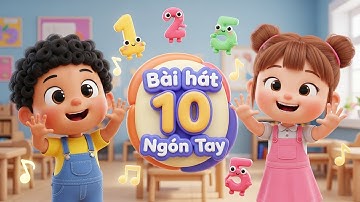 Bài hát 10 Ngón Tay Vui Nhộn | Học Đếm Số 1-10 | Nhạc Thiếu Nhi 3D Sôi Động