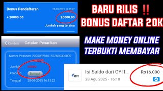 BARU RILIS ‼️ Bonus Daftar 20.000 Bisa Langsung Tarik Terbukti Membayar