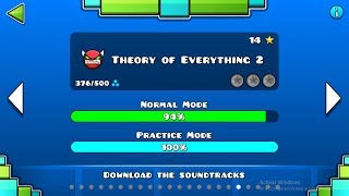 Geometry dash || Theory Of Everything 2 || 94% || ChinoGamer