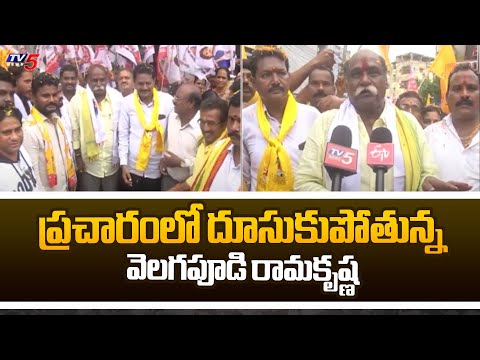 ప్రచారంలో దూసుకుపోతున్న వెలగపూడి రామకృష్ణ | Vishaka  TDP MLA Candidate Velagapudi Ramakrishna | TV5 - TV5NEWS