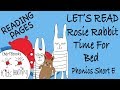 Learn to Read with Rosie Rabbit Time for Bed | Short E Vowel | Animated Reading Book