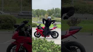 разминка перед поездкой #мотоТаня дурачится под мальчишник #motoTanya dance moto girl bike girl ride