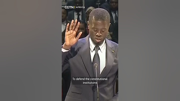 Bassirou Diomaye Faye sworn in as Senegal's new president