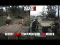 Part -1 Secret Camp Conversations You Missed In Red Dead Redemption 2 (Only Chapter 2)