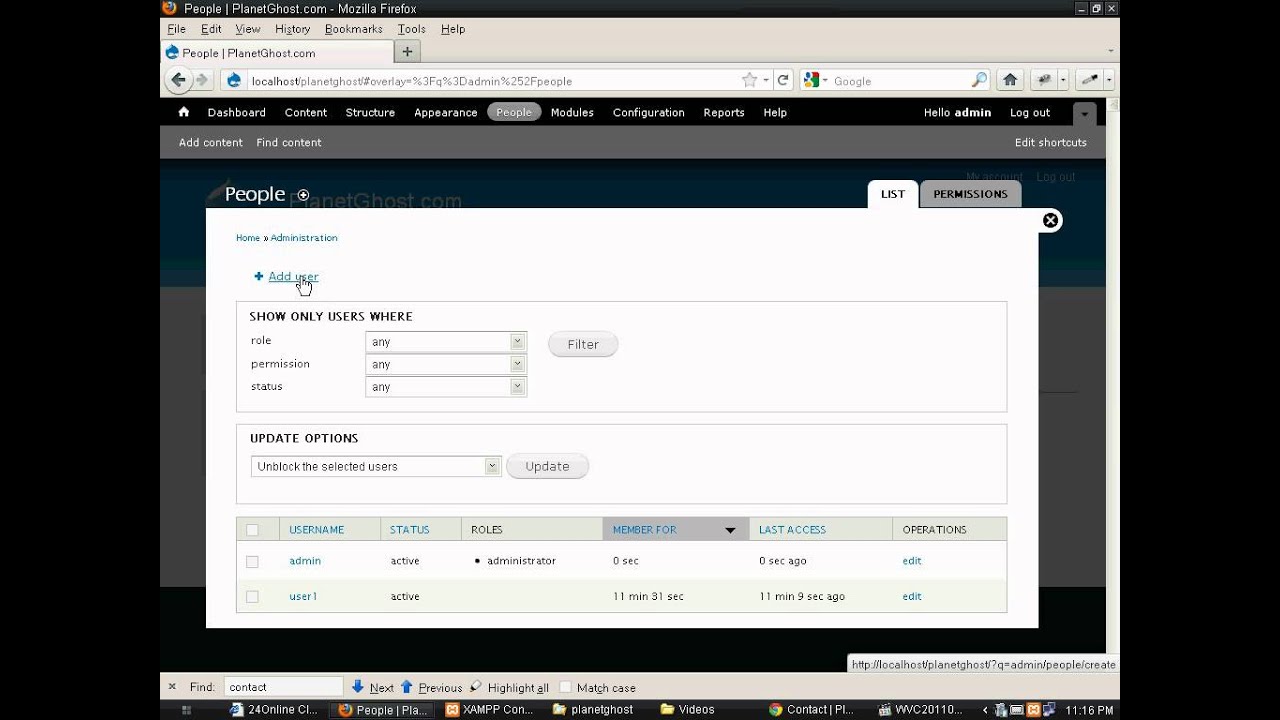 Create Role Drupal 7 Video Tutorial for Beginners - YouTube