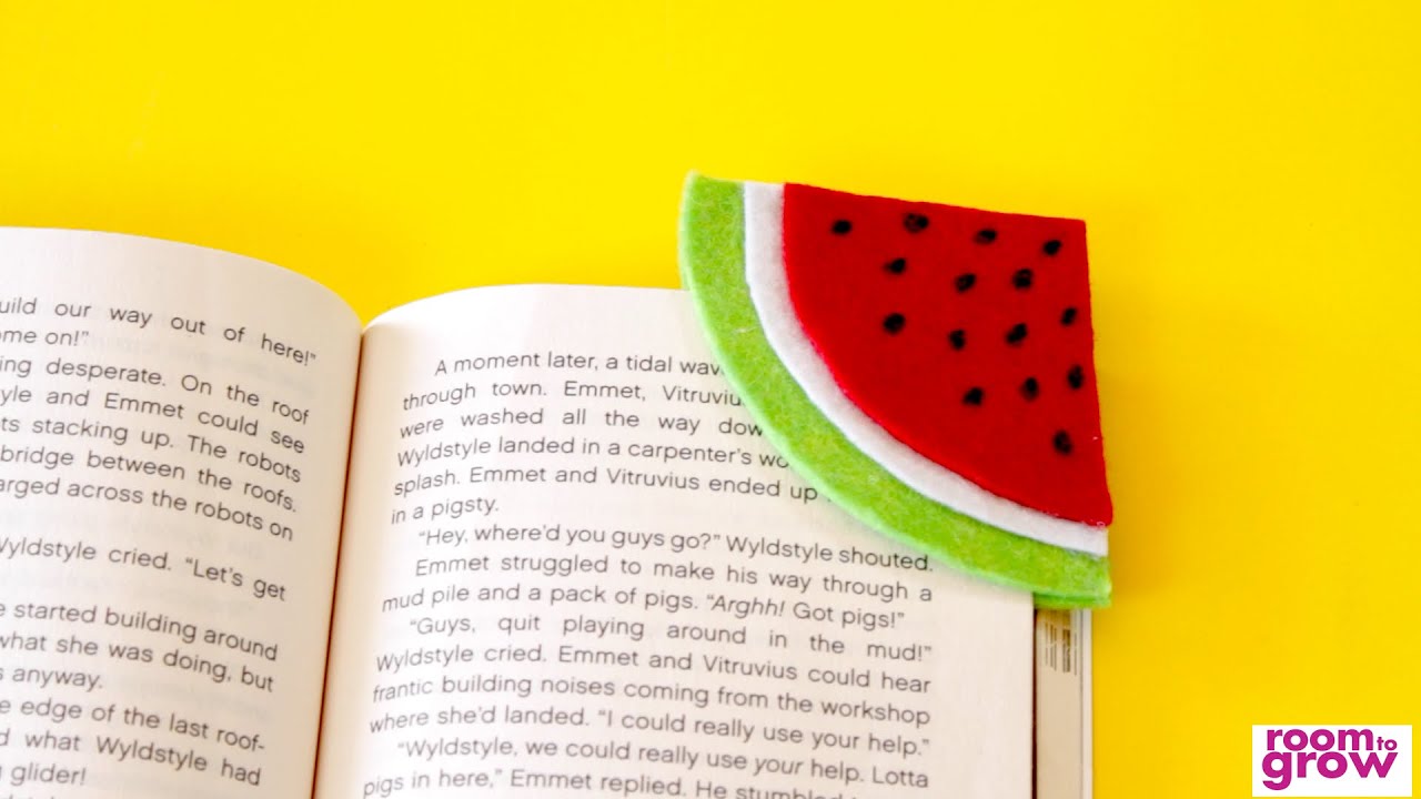 books to read DIY Watermelon Bookmark | Crafts for Kids