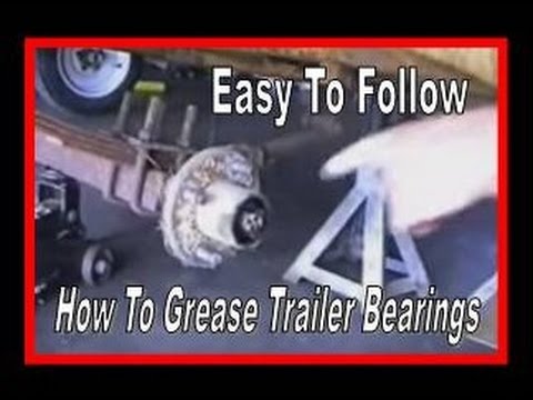 How to Pack Wheel Bearings on a Snowmobile or Utility Trailer - YouTube