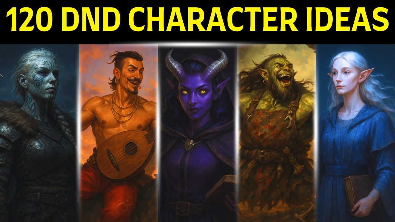 120 EPIC DnD Character Ideas