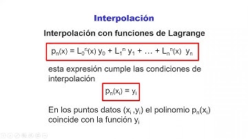 2021 - Interpolación 02 - Interpolación Polinomial